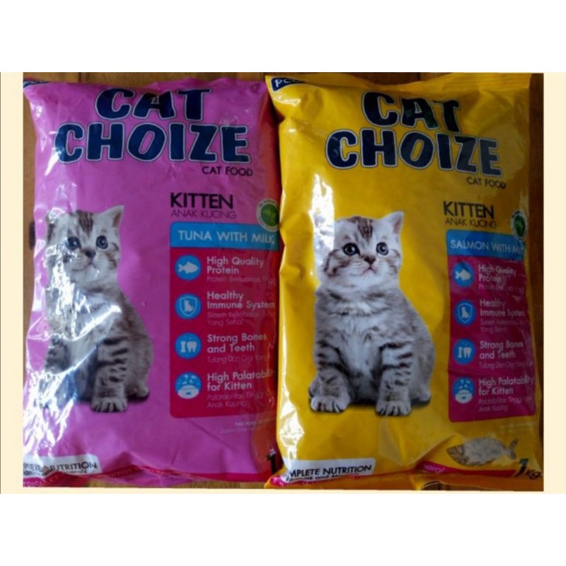 cat choize kitten 1kg makanan kucing cat choize kitten 1kg makanan anak kucing makanan kitten