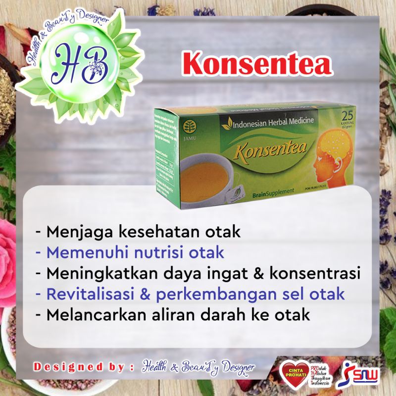 

Konsentea @25kantung - Teh Celup Herbal Untuk Meningkatkan Daya & Nutrisi Otak