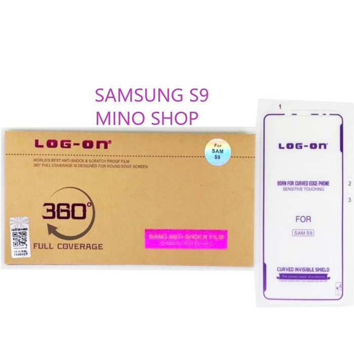 ANTISHOCK SAMSUNG S9 SCREEN PROTECTOR LOG ON - ANTIGORES JELLY