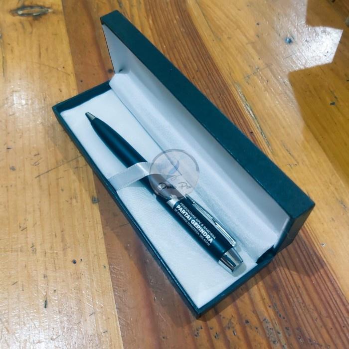 

Pulpen Metal Custom BP Vintage + Box Ekslusif Black. Pen Metla Laser Nama, Ballpoint Promosi Berkualitas
