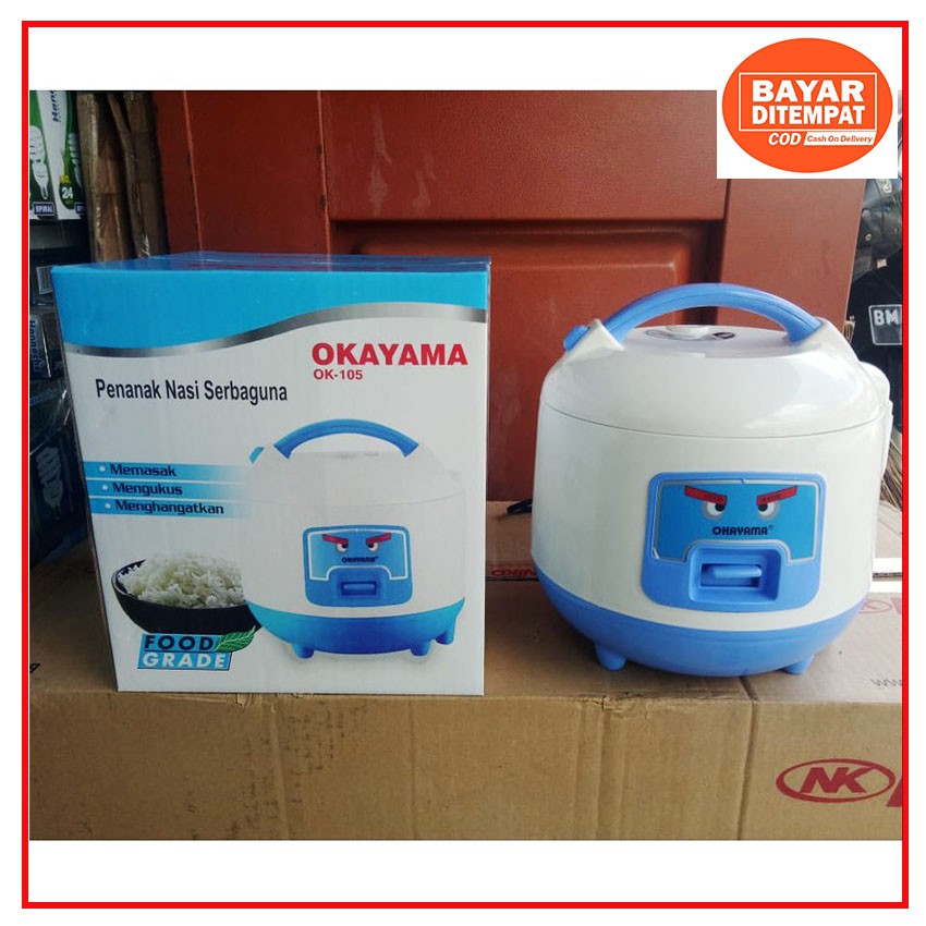 OKAYAMA Magicom  Rice Cooker 1Lier 3in1 Masak Ngukus Penghangat