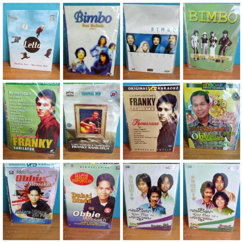 KASET VCD LETTO&KOES PLUS & BIMBO&FRANKY&OBBIE MESSAKH