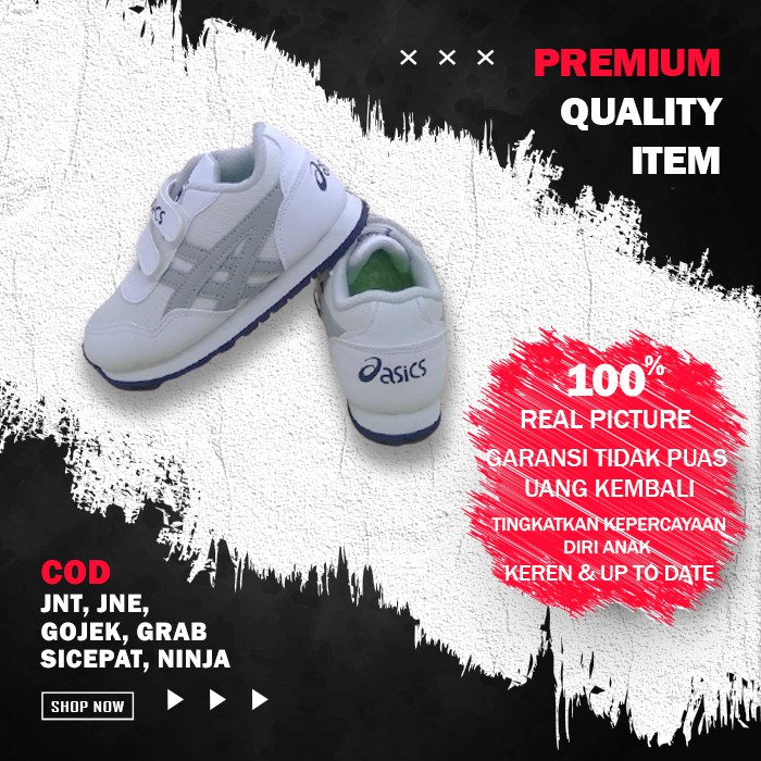 Sepatu anak laki laki cowok sepatu sekolah anak cewek perempuan sneakers anak 1 2 3 tahun ASC-05