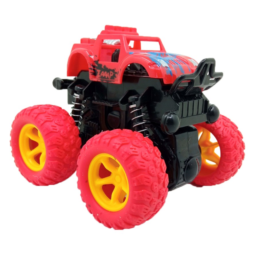 LALUGO Monster Zap Mainan Mobil Jip Zap Off Road 4 Drive Inertial Bigfoot 360 derajat