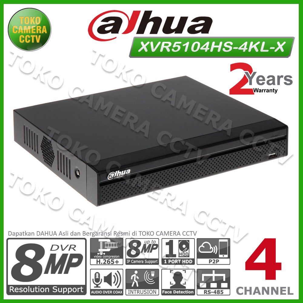 DVR RECORDER CCTV DAHUA 4 CHANNEL CCTV DAHUA 4CH 8MP 4K