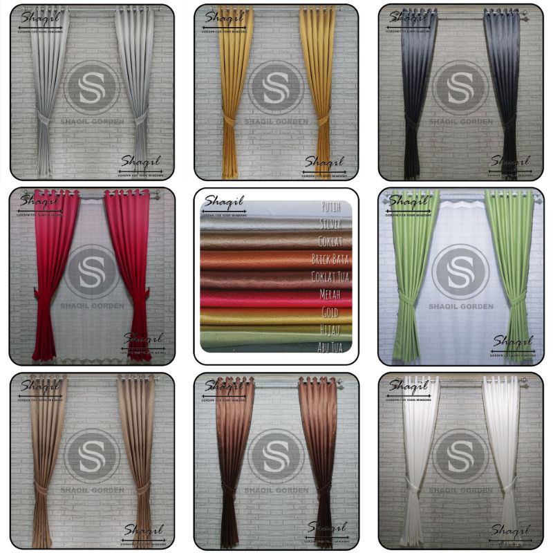 Gorden Polos, Gorden Blackout Minimalis, L=200cm T=150-220cm