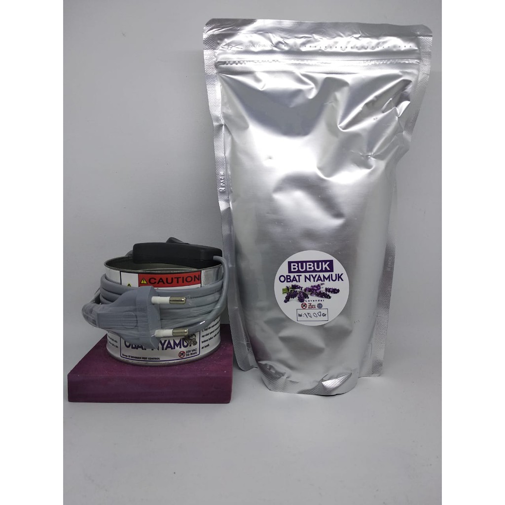 Paket Tungku Pemanas dan Bubuk Obat Nyamuk Lavender