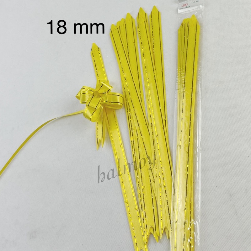 

PITA TARIK / SERUT LIST MAS 18 MM WARNA KUNING