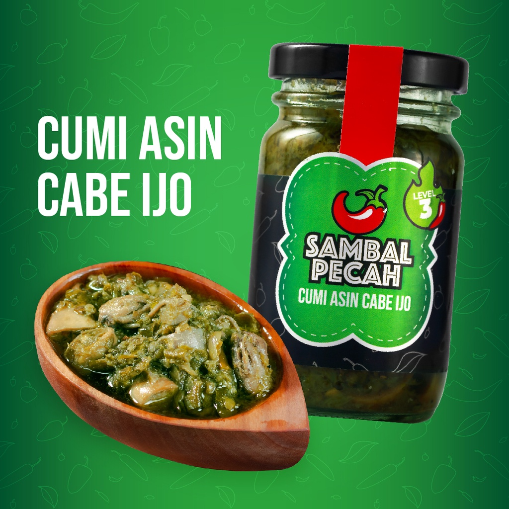 

Sambal Pecah - Baby Cumi Sambal Ijo Premium Higienis Best Seller