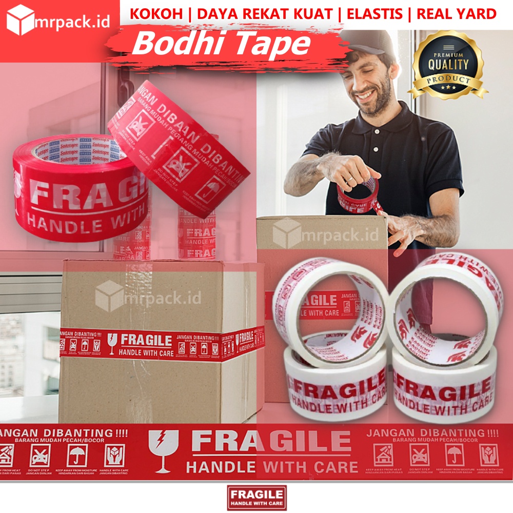 Lakban Fragile | Lakban Shopee | Lakban Jangan Di Banting BESTQUALITY