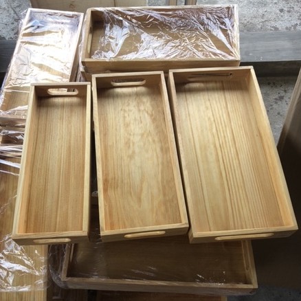 Nampan Baki Tatakan Piring Gelas Wooden Tray Nampan Kayu Pinus