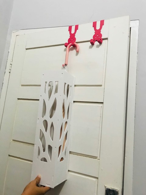 Gantungan Tanpa Paku Gantungan Barang Di Pintu / Sekat Tanpa Paku Motif Rabbit 814