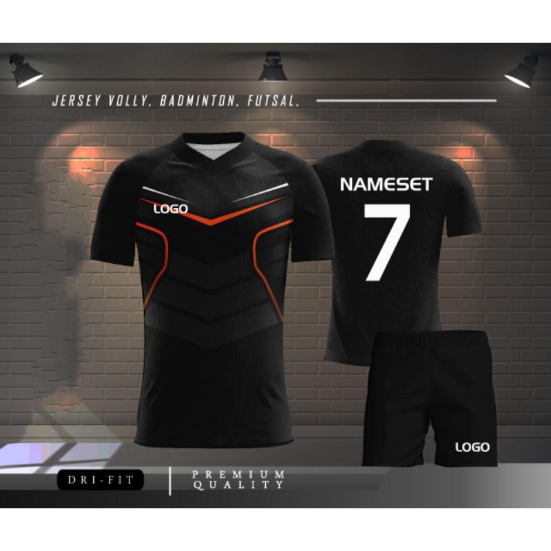 KAOS FUTSAL PASANG NAMA DAN NOMOR/KAOS BOLA PAKE SABLON NAMA DAN NOMOR