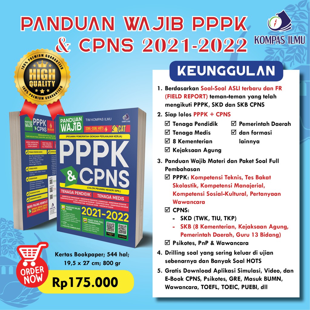 Original Best Seller Panduan Wajib Cat Cpns Pppk P3k Asn 2021 2022 Skd Skb Soal Hots Shopee Indonesia