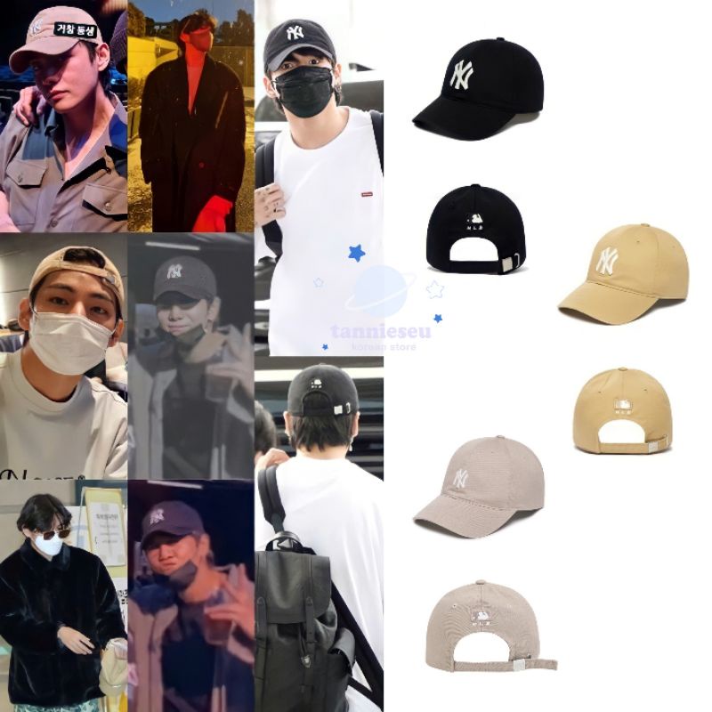 PO MLB BTS Topi Jungkook V Taehyung N-COVER / ROOKIE CAP