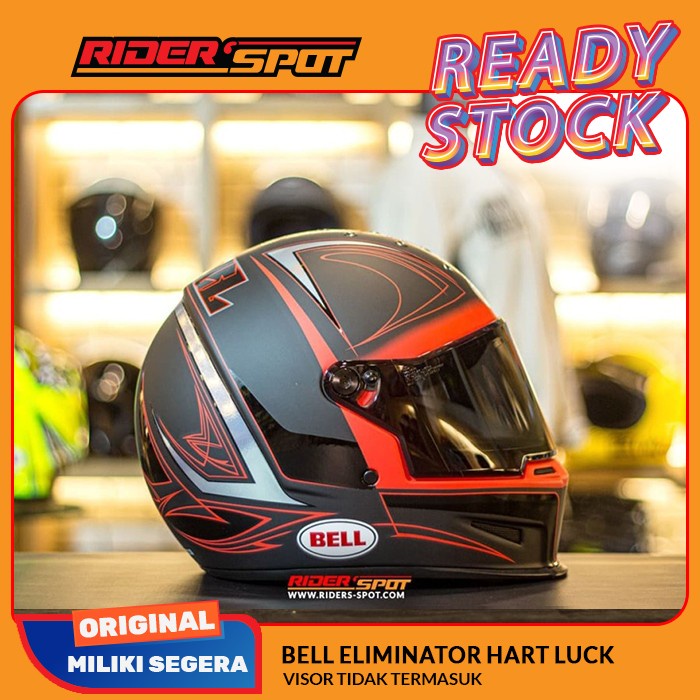 Helm Motor Bell Eliminator Hart Luck Full Face Original Helmet