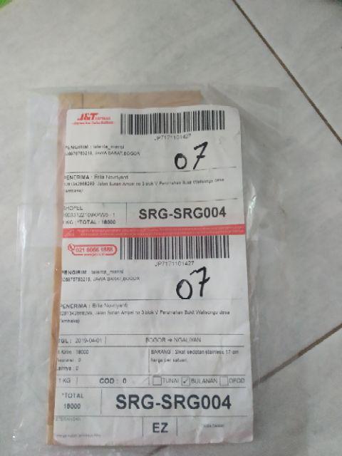 Sikat Sedotan Stainless 17 Cm Harga Per Satuan