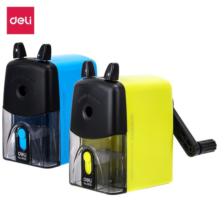 

Deli E0635 Rautan Pensil Meja - Rotary Sharpener w/mini sharpener
