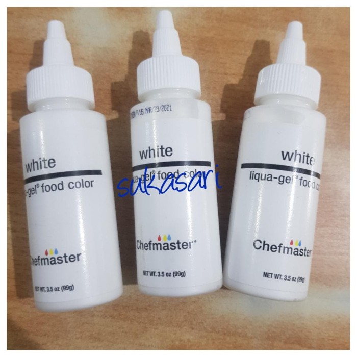 

Chefmaster white 3.5oz / pewarna icing liqua putih