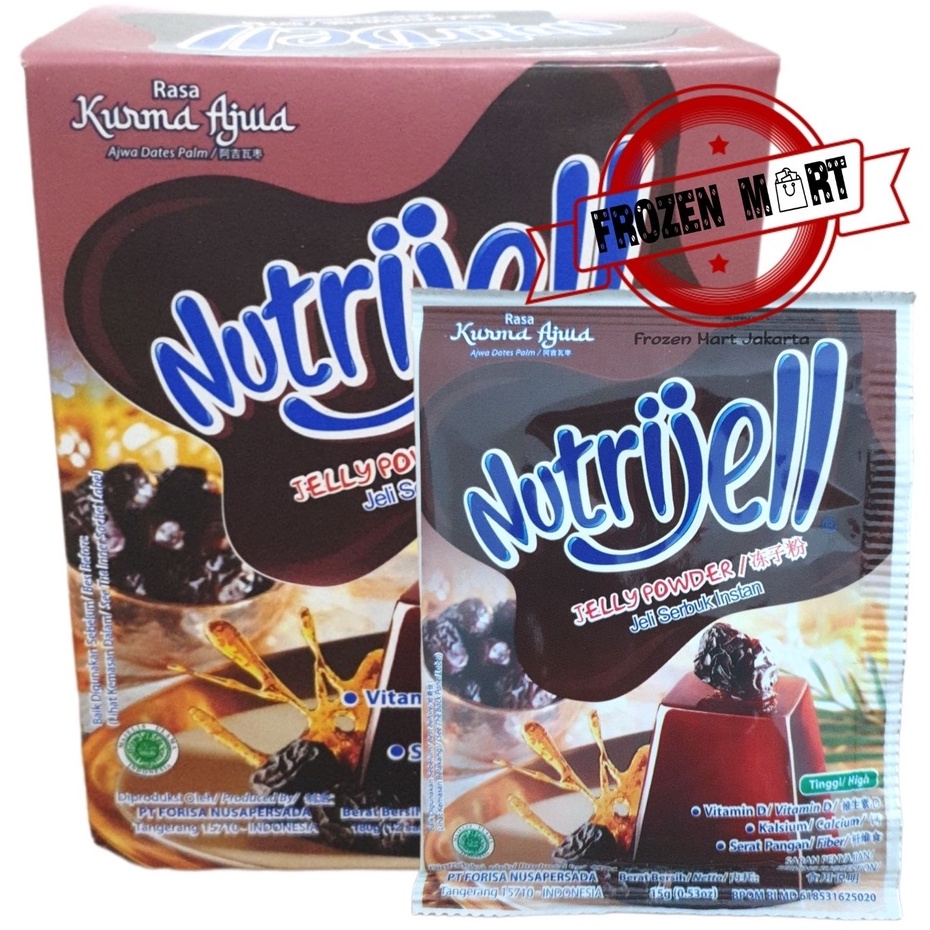 

[Eko] Nutrijell Rasa Kurma Ajwa 10gr Nutrijel Jelly Powder