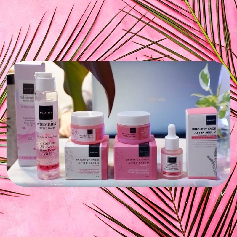 Satu paket skincare scarlett variant brightly