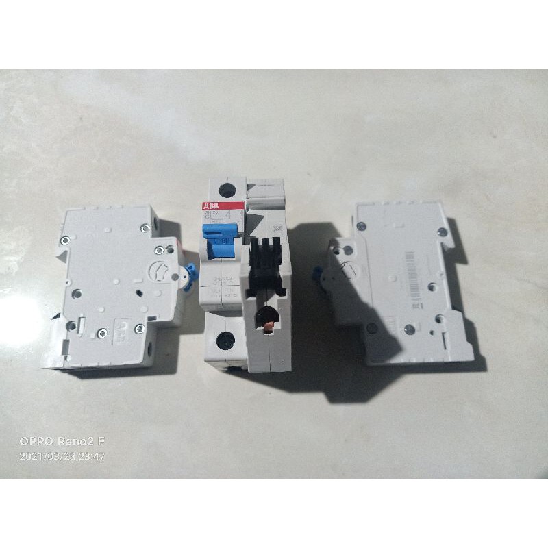 MCB ABB 4A 1Phase Kepala Biru PLN ORIGINAL
