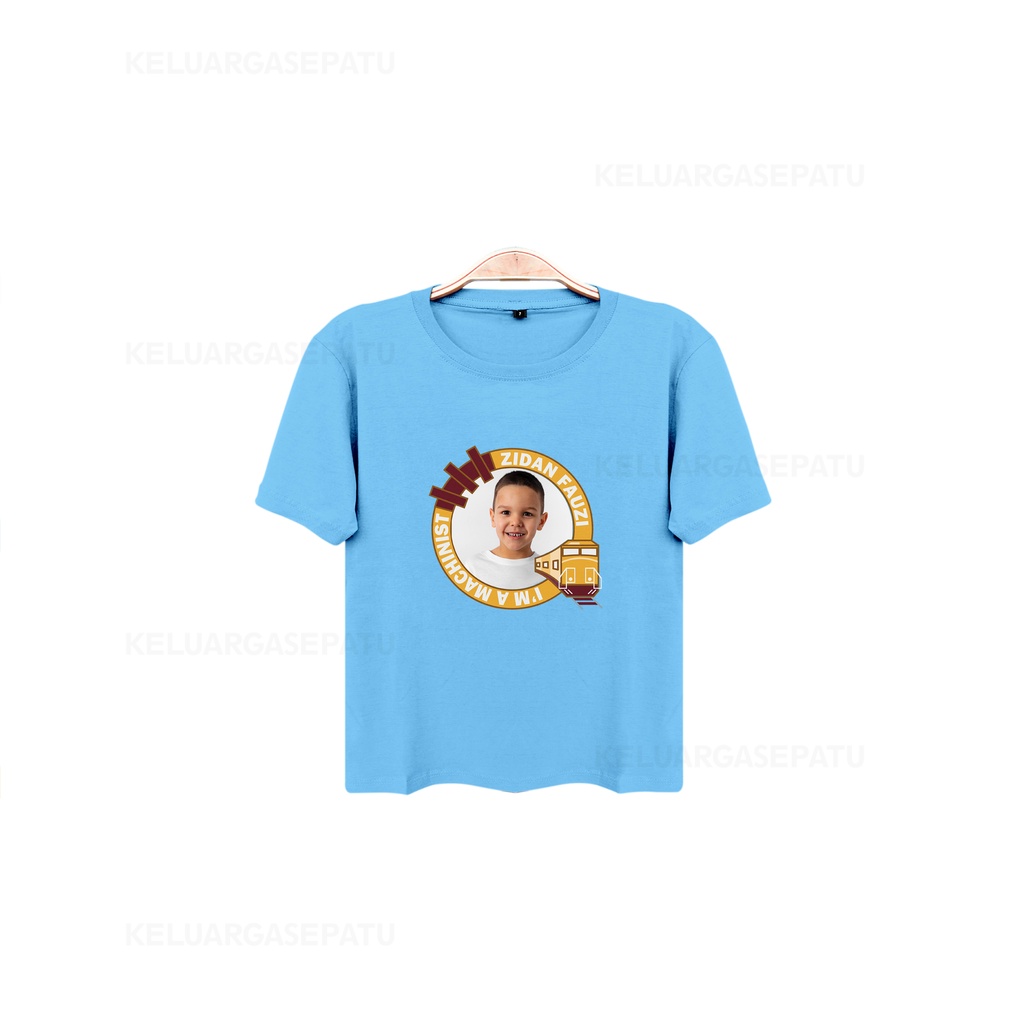 KAOS FOTO NAMA ANAK CUSTOM SABLON LUCU CEWE COWO KAOS ANAK CUSTOM FOTO NAMA DESIGN BEBAS SUKA SUKA ANAK CEWEK COWOK USIA 2 SAMPAI 12 TAHUN COTTON COMBED 30S MURAH