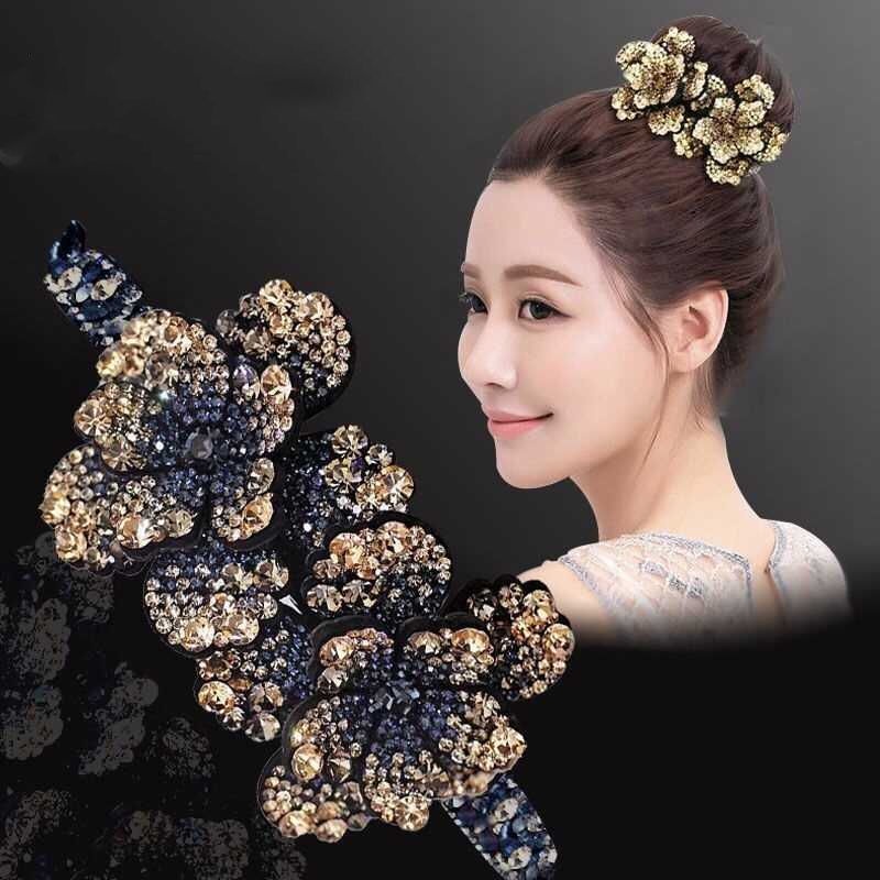 Jepit Rambut Korea wanita full kristal desain terbaru origianal import