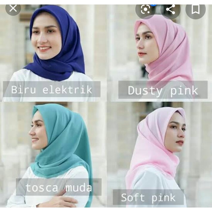 HARGA TERMURAH JILBAB BELLA SQUARE SEGI EMPAT / HIJAB BELLA SQUARE TERBARU WARNA TERLENGKAP-5