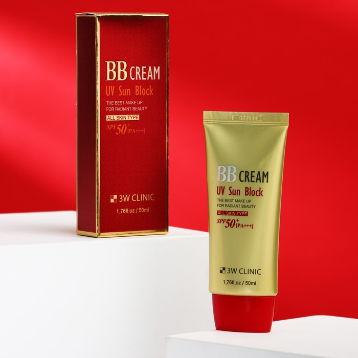 3W CLINIC BB Cream UV Sun Block  SPF50 + PA +++ 50ml