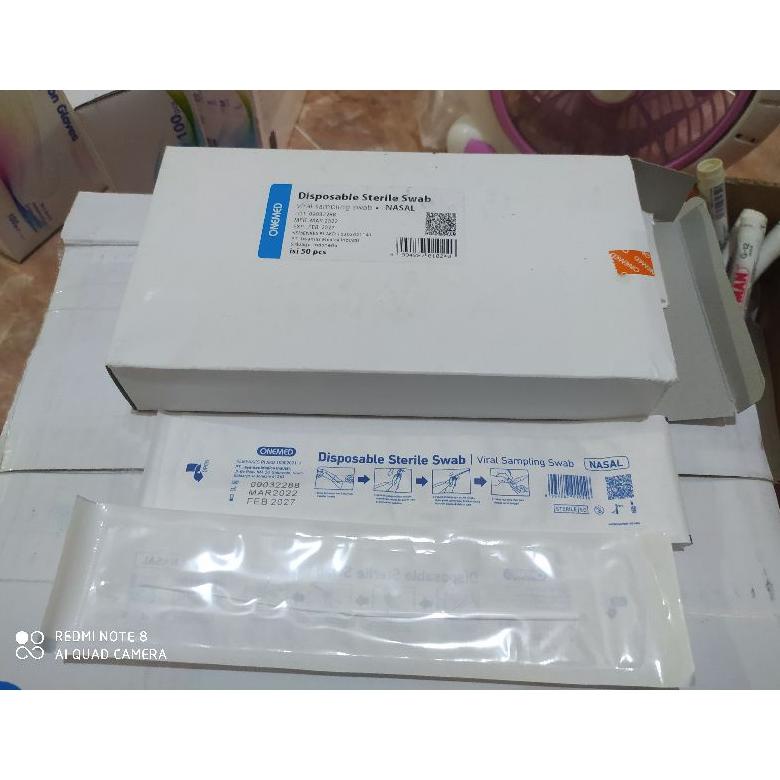 Colokan Hidung Nasal Swab Sterile Colokan Antigen Flocked Swab Kemenkes Bioseen Specimen Collection 