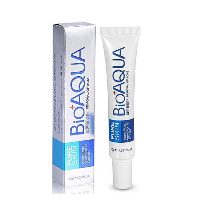 BIOAQUA Acne Removal Cream Pure Skin ORIGINAL - Anti Acne / Jerawat - Rejuvenation - BIO AQUA