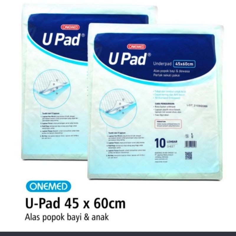 Underpad 45x60cm 60x60cm Upad Alas Perlak Popok Bayi Anak dan Orang Tua Lembut