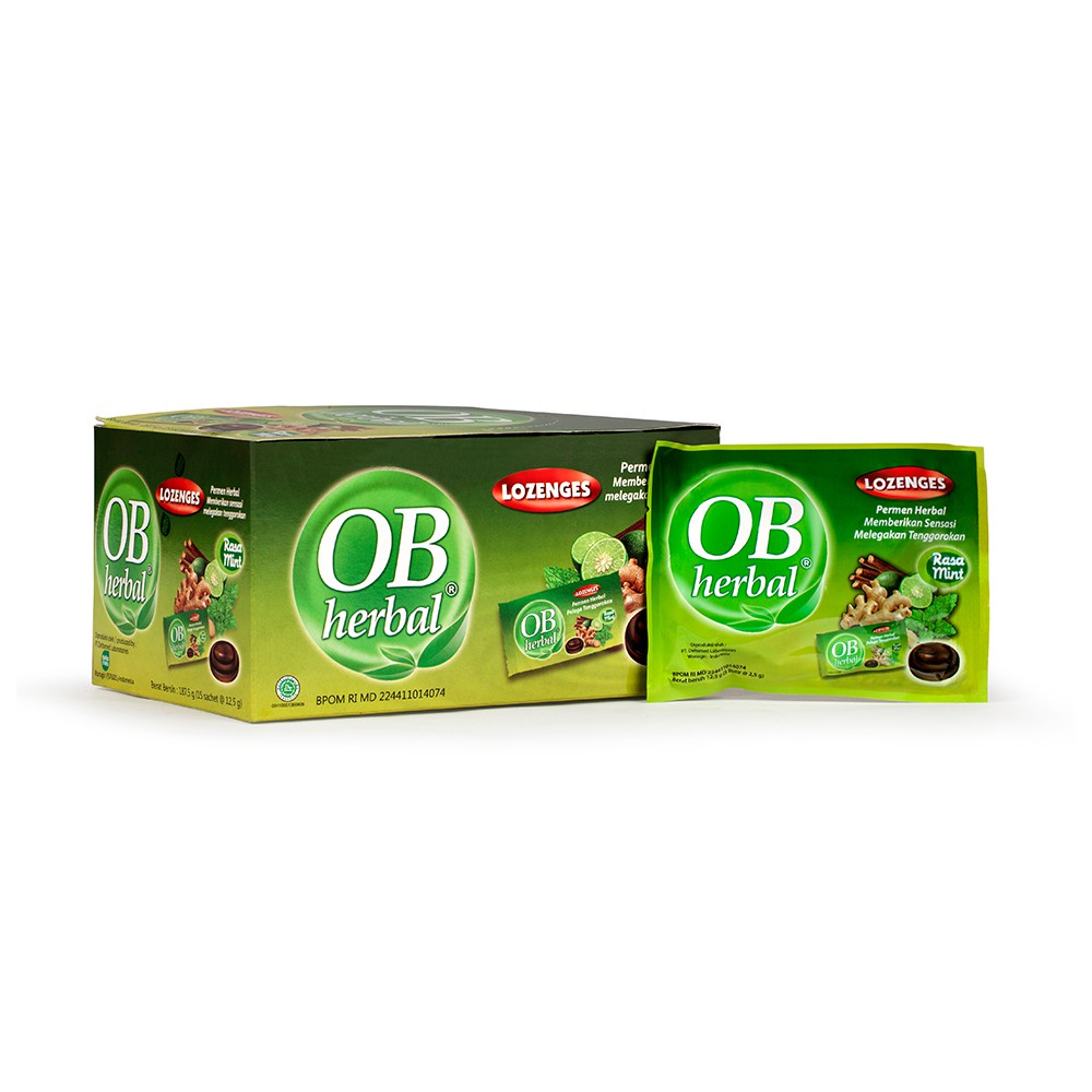 

Permen Lozenges OB Herbal Rasa Mint isi 5 butir | Pelega Tenggorokan