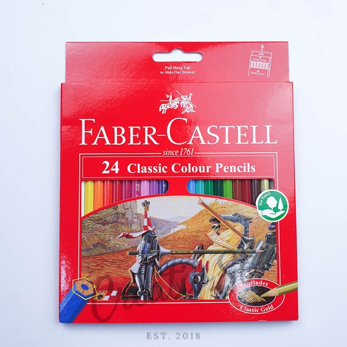 

(DISKON TERMURAH) Pensil 24 Warna Faber Castell Classic Colours Panjang