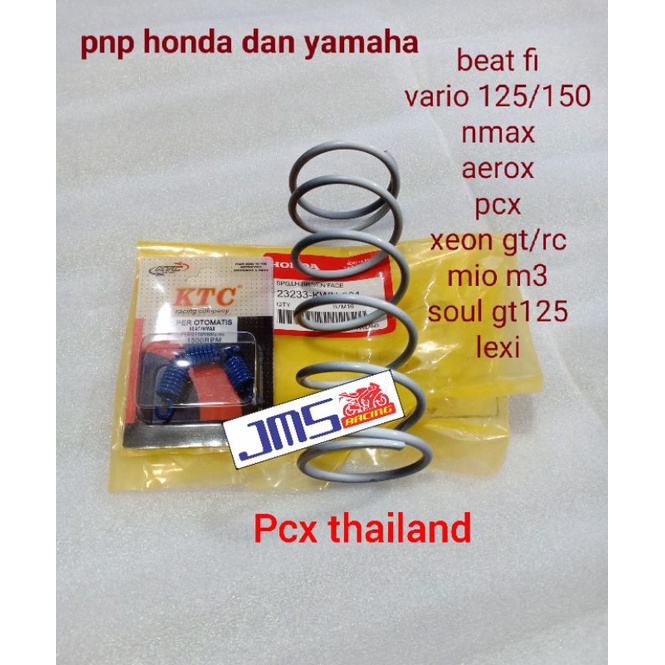 per cvt pcx thailand ori plus per ganda sentrik ktc racing 1000/1500/2000 rpm nmax aerox mio m3 xeon lexi vario125/150 pcx 150 beat Vario 125/150 freego Scoopy Genio Mio M3 soulgt 125