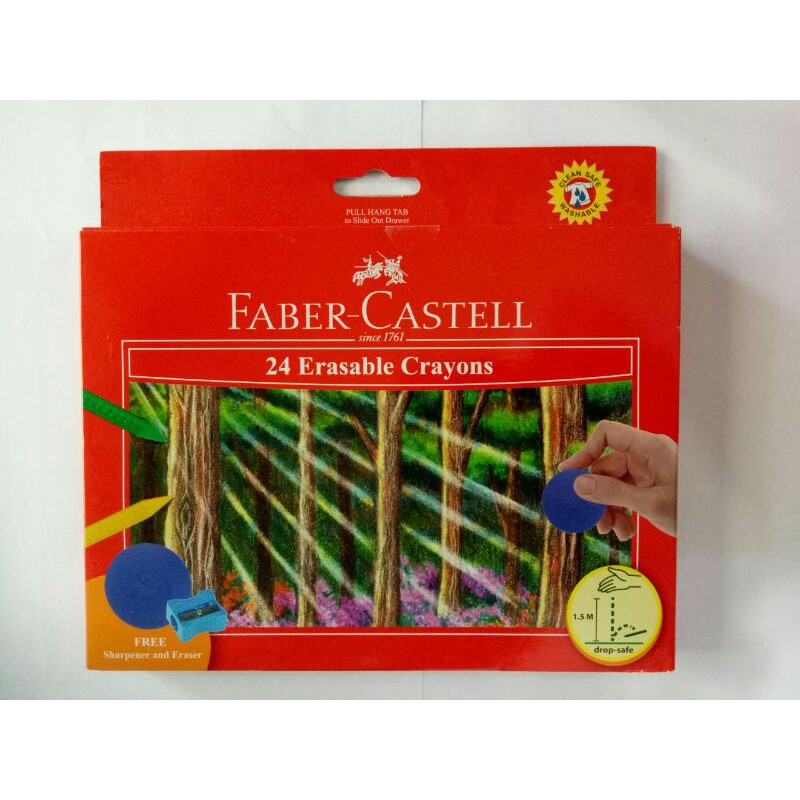 

eraser crayon Faber castell isi 24 warna