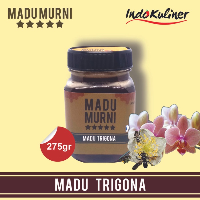 Madu Murni Trigona 275gr Extra Propolis Bee Polen By Indokuliner