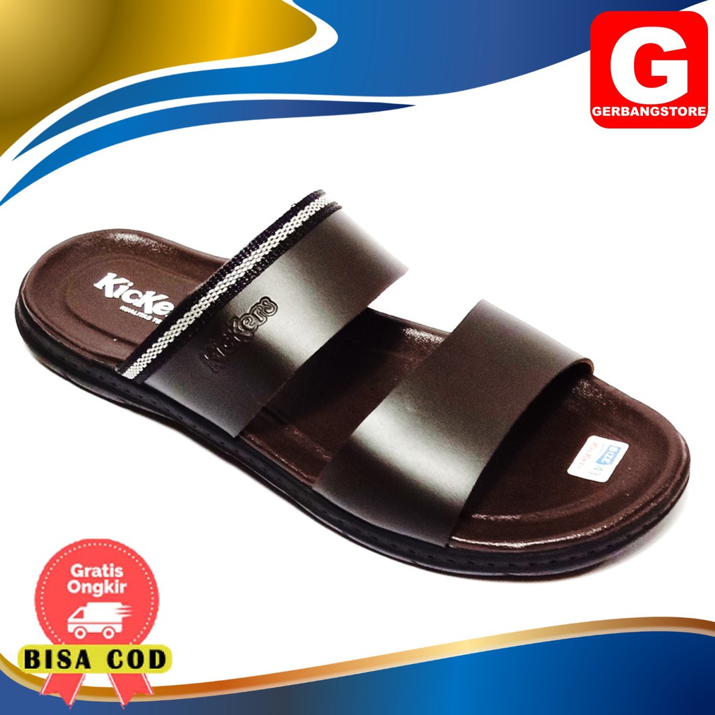 Sandal Pria Model Trendy Hand Made Bukan Kulit [ IRN ]