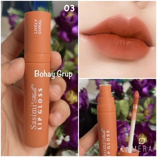 (BISA PILIH WARNA) 𝗦𝗔𝗦𝗜𝗠𝗜 𝗠𝗔𝗧𝗧𝗘 𝗟𝗜𝗣𝗚𝗟𝗢𝗦𝗦 // SASIMI MATTE LIPCREAM / LIPSTICK SASIMI NUDES SOFT MOISTURIZED