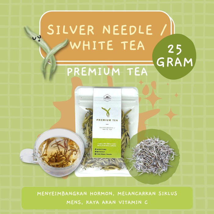 

ORIGINAL MURAH Silver Needle Tea / White Tea / Teh Herbal (Reguler Size) 25gr