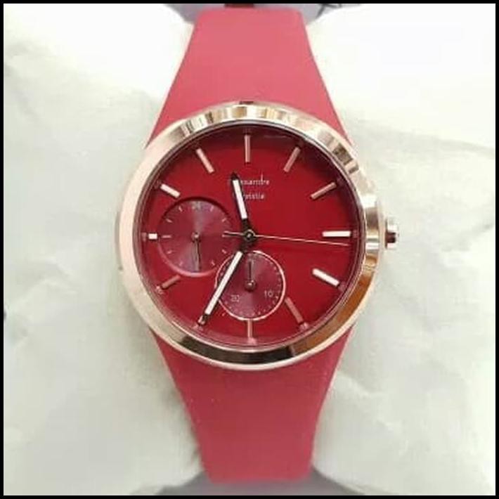 Alexandre Christie Ac 2663 Red Rosegold. Garansi Resmi 1Tahun