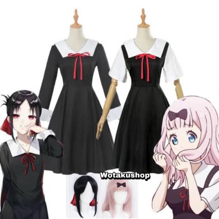 Kostum Kaguya Sama Dan Chika Costume+ Wig Cosplay Wotakushop