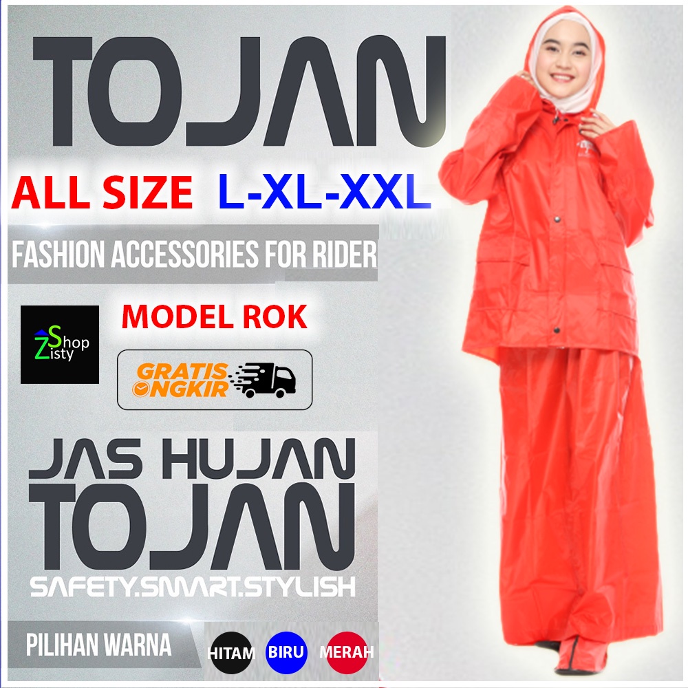Jas Hujan Gamis Pria Wanita Muslimah Mantel Mantol Baju Hujan Ujan Pria Wanita Dewasa Model Rok Jas 