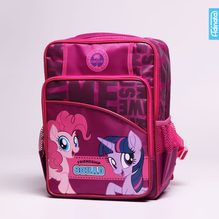 Ransel Tastroli Anak Sekolah Perempuan Ln10 Tas Troli Anak Tk Sd Trolley  RY6DD2 "My Little Pony Sq