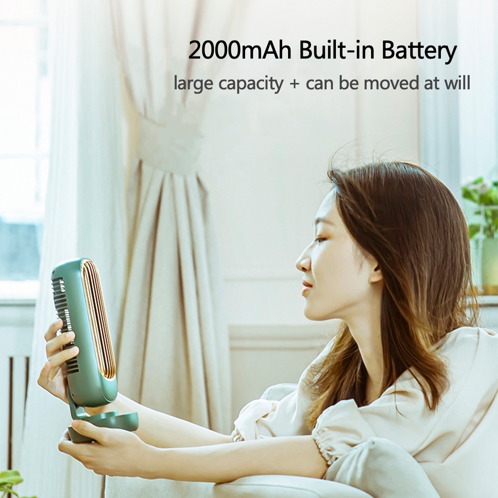 Benco Portable Fan 2000mAh Rechargable 3 Speed wind Retro