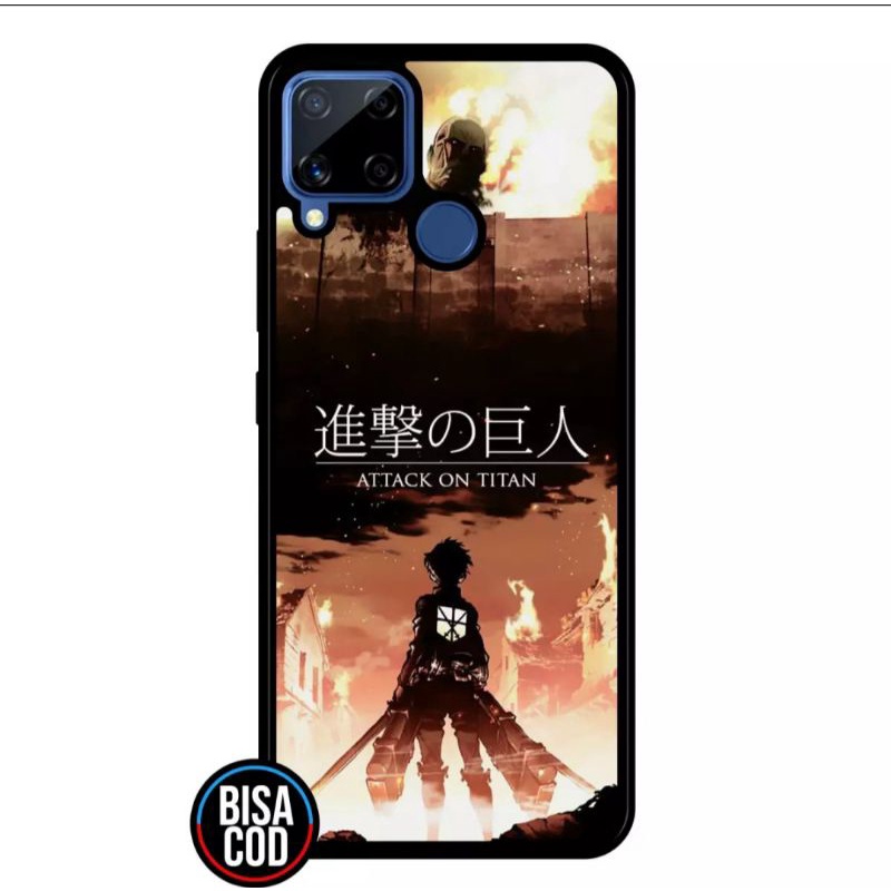 SHOWCASE CASE REALME C15 DESIGN ANIME AOT SERIES