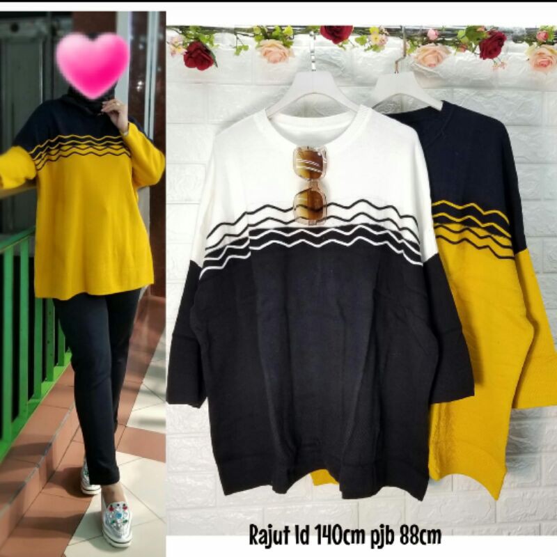 Kaos Rajut Premium Jumbo