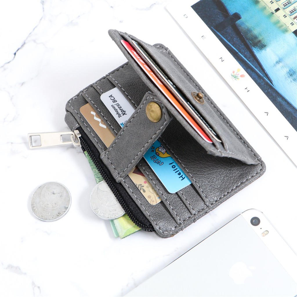 Card Holder 8slot Ekslusif | Dompet model zipper with photo slot |HARALD