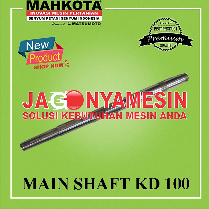 MAIN SHAFT MESIN GILING PADI KD-100